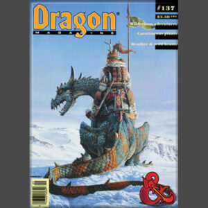 D&D Dragon Magazine 137 Magnet