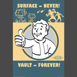 Fallout 4 Surface Never Vault Forever Poster