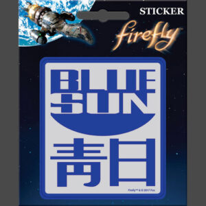 Firefly Blue Sun Sticker