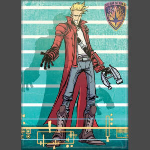 Guardians Star Lord Line Up Magnet