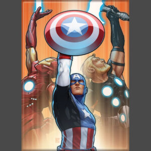 Iron Man Cap Thor Reaching Magnet