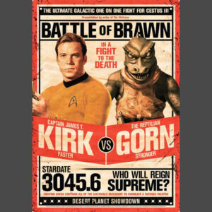 Star Trek Kirk vs Gorn Poster