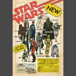 Star Wars Action Figures Poster