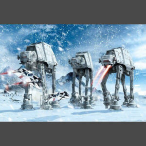Star Wars Hoth Battle Walkers Poster