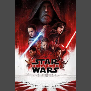 Star Wars Last Jedi Red Movie Poster