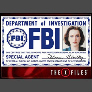 X-Files Scully FBI Badge Magnet