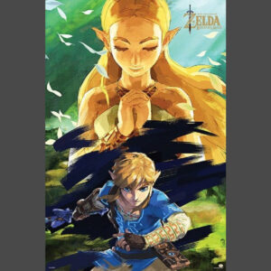 Zelda and Link BOTW Poster
