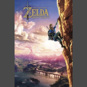 Zelda Breath of the Wild Climbing Poster