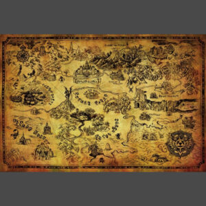 Zelda Map Poster