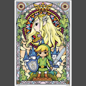 Zelda Stained Glass Poster